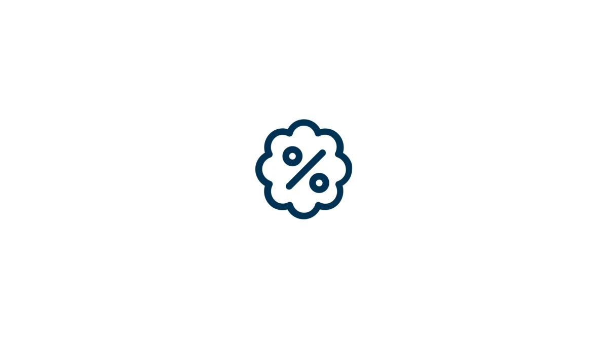 Icon Prozentzeichen | Percent sign icon | SPIRIT/21