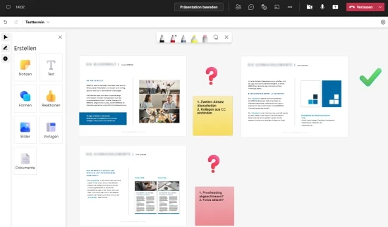 Screenshot Abbildung 3: Dokumente einf&uuml;gen und gemeinsam beurteilen und kommentieren | SPIRIT/21