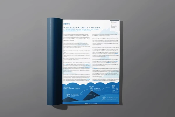 Eine aufgeklappte Zeitschrift mit dem ver&ouml;ffentlichten Beitrag | SPIRIT/21