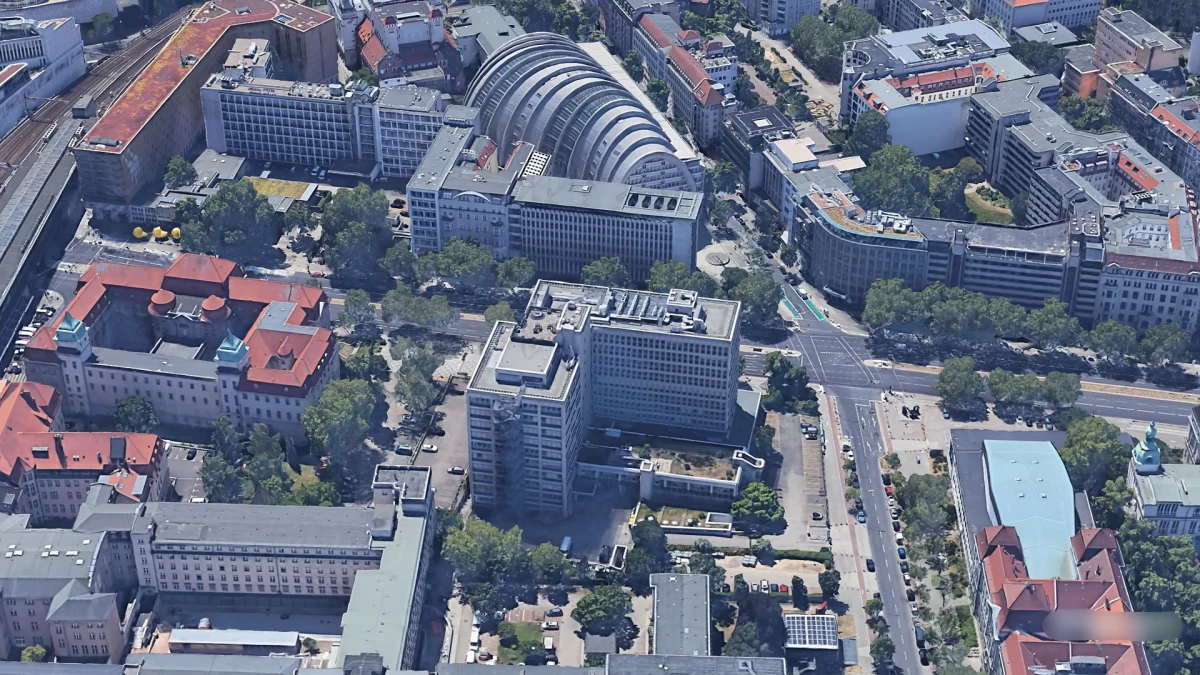 SPIRIT/21 Standort in Berlin aus der Vogelperspektive